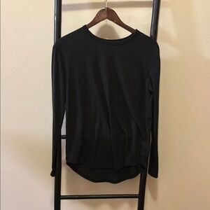 SO Black Fitted Long Sleeve Blouse
